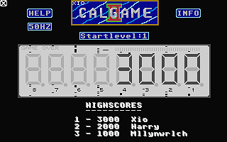 Calgame II atari screenshot